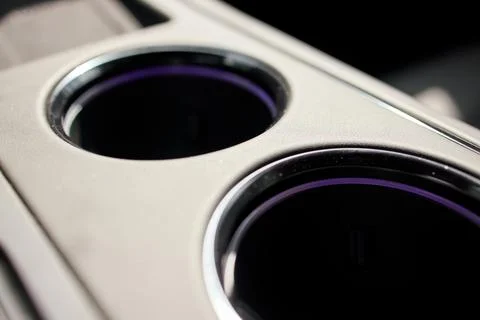 Close-up view of camera lenses in a metallic finish setting with a technical and Foto stock