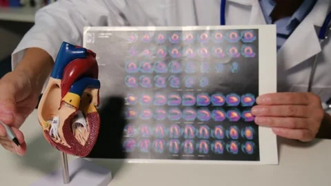 Close up view of cardiologist working in hospital Stock Footage 251941302