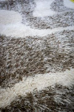 Close up view of carpet. Wall-to-wall carpeting background. Stock Photos
