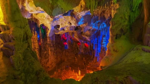 Close up view of Cave in Denizli. 4K footage in Turkey Stock Footage 207081585