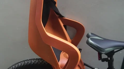 A close-up view of a chair showcasing its seat and back, highlighting the design Video stock 301582502