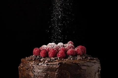 Close up view chocolate cake concept Resolution and high quality beautiful photo Foto stock