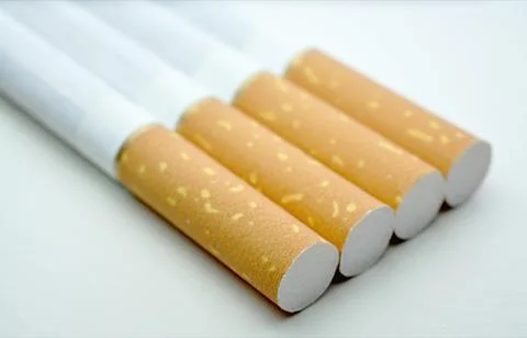 Close-up view of cigarettes Stock Photos