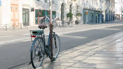 Close up view of a classic bicycle Vídeo Stock 335132175