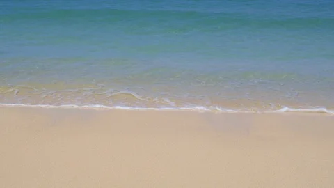 Close up view of clear transparent water near tropical beach Video stock 115036017