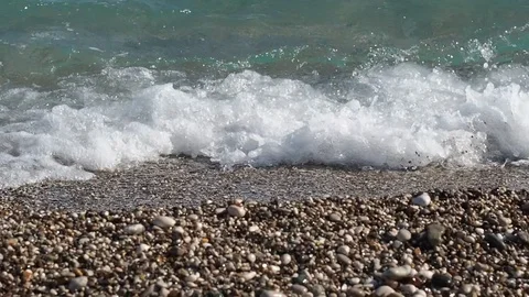 Close view of coastal waves Stock Footage 100842999