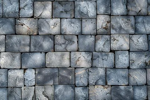Close-up view of a cobblestone path showcasing texture and patterns Stock Photos