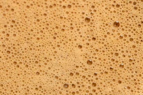 Close up view of coffee foam Stock Photos