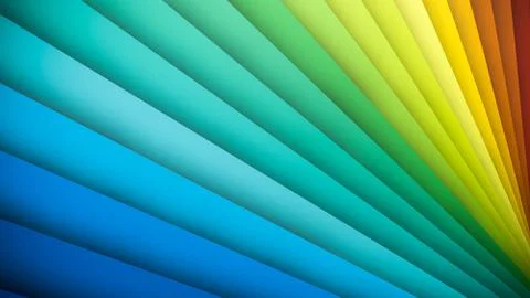 Close-up view of coloured rainbow paper Stock Illustration