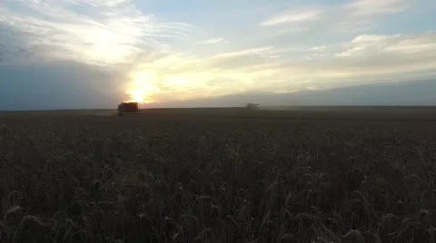 Close Up View of Combine Stock-Footage 65319835