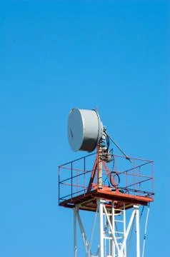 Close-up view of a communications tower Stock Photos
