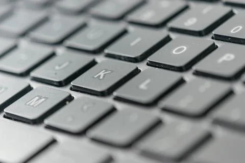 Close up view of a computer keyboard keys Stock Photos
