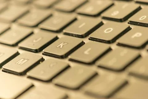 Close up view of a computer keyboard keys Stock Photos
