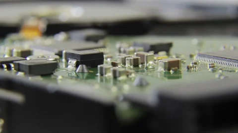 Close up view on computer laptop hardware and components, able to loop Stock Footage 45621430