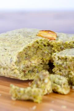 Close Up View of Cookie with Pistachio Stock Photos