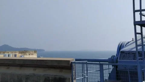 Close up view of dam from the road. Stock Footage 141808209