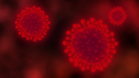 Close up view of dangerous coronavirus 스톡 동영상 125432933