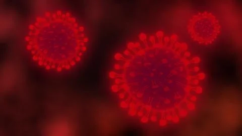 Close up view of dangerous coronavirus Ilustración de archivo