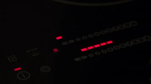 Close-up View of a Dashboard Electric Stove Video stock 45261837