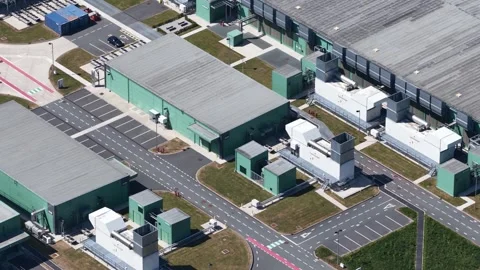 Close up view of data center, big tech, cloud data, computing center Stock Footage 311126625