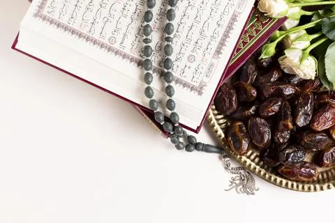 Close up view dates quran 1. High quality photo Stock Photos