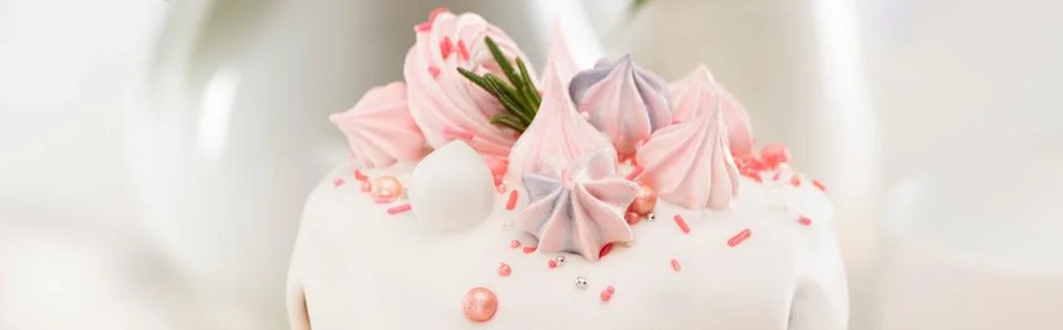 Close view delicious easter cake Stock Photos