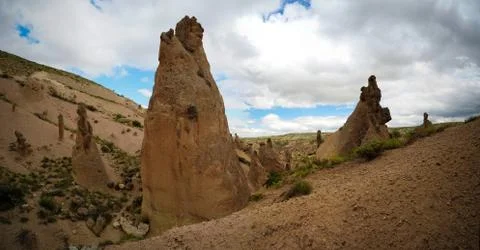 Close-up view to Devrent valley aka valley of imagination, Cappadocia, Turkey Foto stock