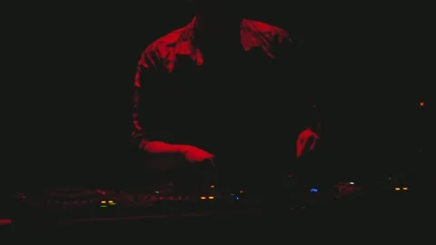 Close-up view on DJ panel during party in nightclub Stock Footage 90520985