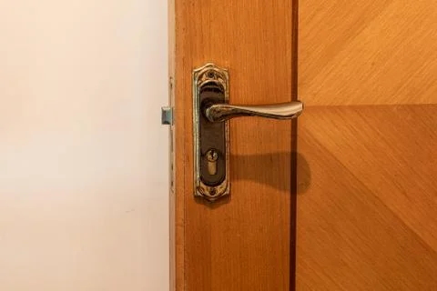 Close up view of the door handle,Rust Stock Photos