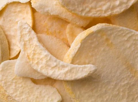 Close view of dried peach slices Stock Photos