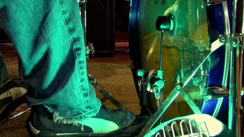 Close-up view of drumming in an intimate setting Stock Footage 300114319