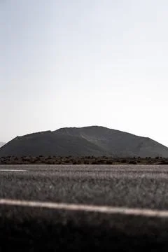 Close- up view of El Cuervo Volcano the stunning landscape of Lanzarote Stock Photos