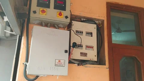 Close up view of electricity appliances . Stock Footage 144054020
