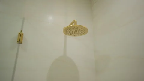 Close up view of Elements of Modern Bathroom Faucet. move camera Stock Footage 295970445