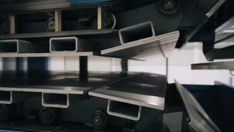Close-up view of the equipment operation at the enterprise Stock Footage 330944069