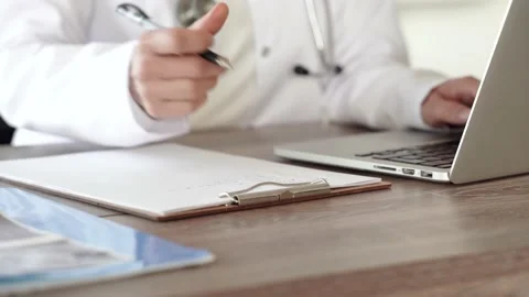 Close up view of female hands typing on keyboard Stock Footage 170029095