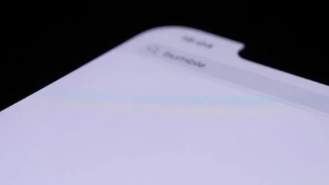 Close Up View Of Finger Opening App Store, Searching For Bumble Dating App Stock Footage 247498616