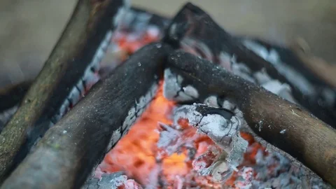 Close Up View Of Fire Flame Stock Footage 78775651