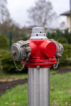 Close view of fire hydrant Stock Photos