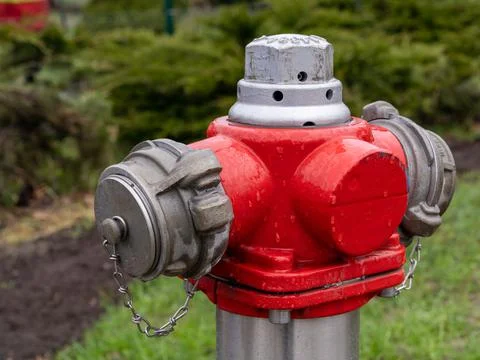 Close view of fire hydrant Stock Photos