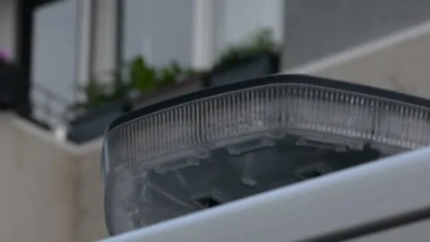 Close up view on flashing light of a utility service Stock-Footage 263809180