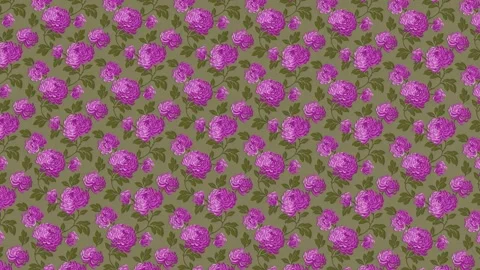 Close-up view of Floral wallpaper texture seamless Stock Footage 259463318