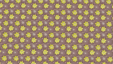 Close-up view of Floral wallpaper texture seamless Stock Footage 259464306