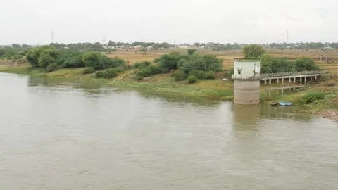 Close view of flowing water in river Stock-Footage 156990791