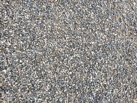 Close-up view of footpath with pebbles. Stock Photos
