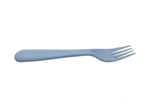 Close up view fork isolated on white background. Stock Photos