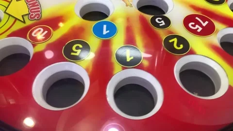 Close-Up View of a Fortune Game Machine Stock Footage 242418790