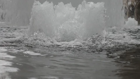 A close up view of a fountain. Stock Footage 105013884
