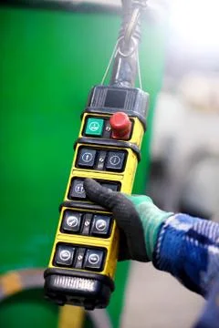 Close up view of freight elevator controller Stock Photos