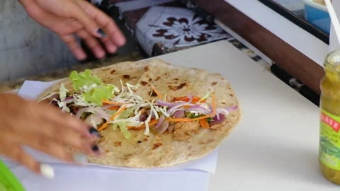 Close-up view of a fresh roll cooking Video stock 169980822